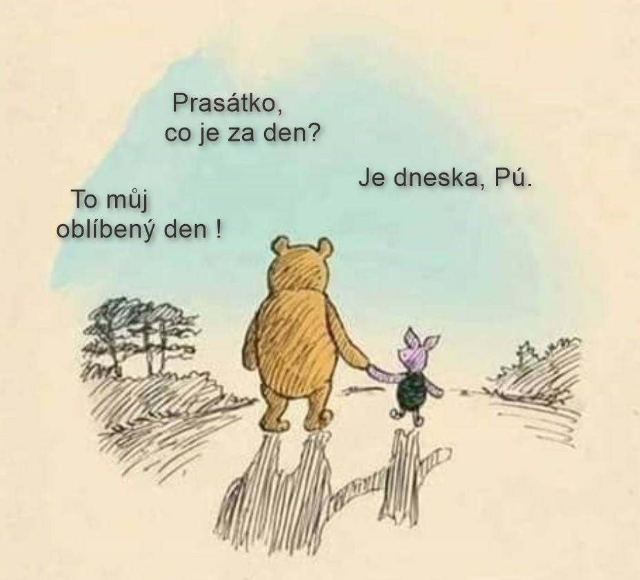 Dětské body  s potiskem Dnes - můj oblíbený den.